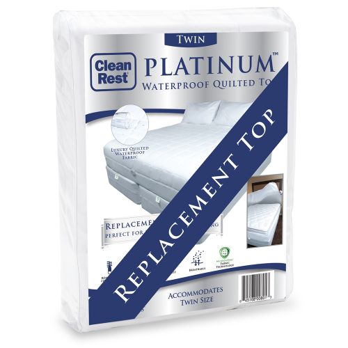 CleanRest Platinum Replacement Top, 100% Polyester, Twin, 39x75, White